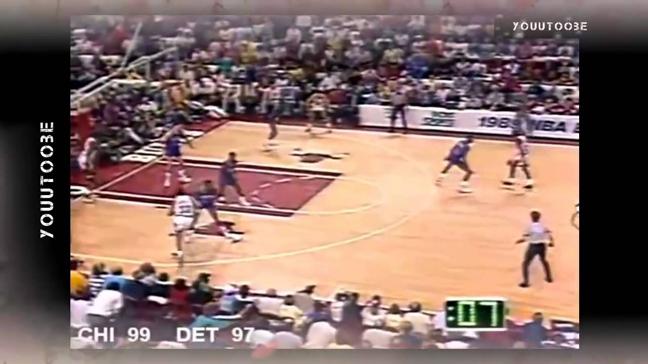Michael Jordan Legendary Game Winner vs Pistons 1989 East Conf Finals