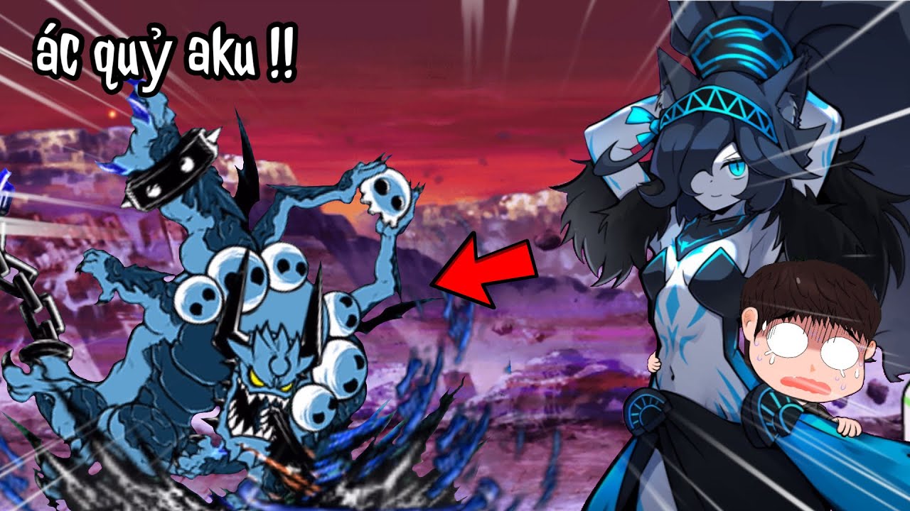 TÔI BẮT GẶP CON QUÁI VẬT NÀY KHI ĐANG CỐ HOÀN THÀNH CHAPTER AKU | the battle cats 