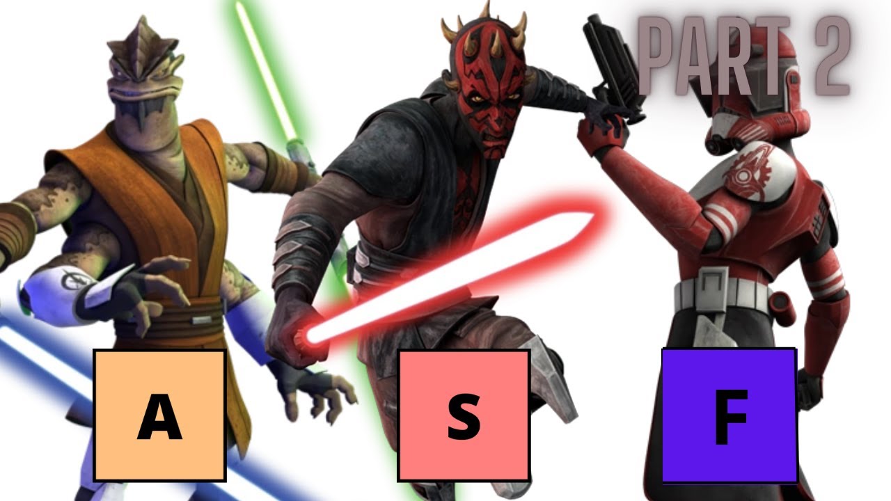 All Star Wars The Clone Wars Characters Tierlist | Part 2