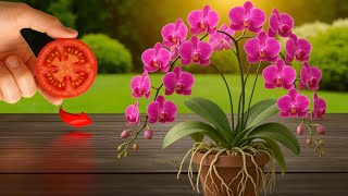 Just 1 slice of tomato per week / Orchids will flower 900% more!
