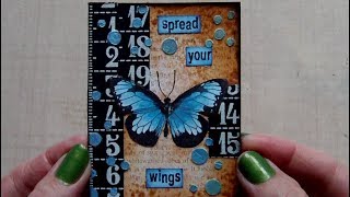 Mixed Media ATC - Spread Your Wings