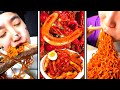 Spicy food challenge  super spicy noodles asmr mukbang  huba