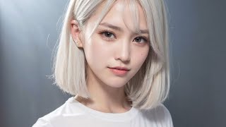 AI Beauty Lookbook | Platinum Blonde Hair 2K