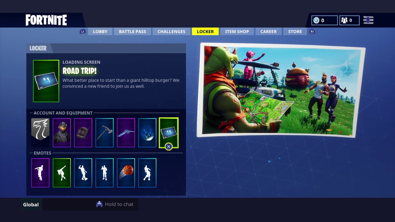 The first loading screen fortnite YouTube