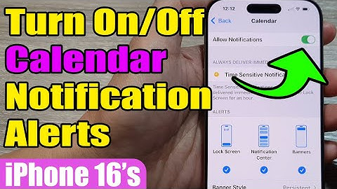 📅 How to Turn On/Off Calendar Notification Alerts on iPhone 16/16 Pro Max 🛎️ | iOS 18
