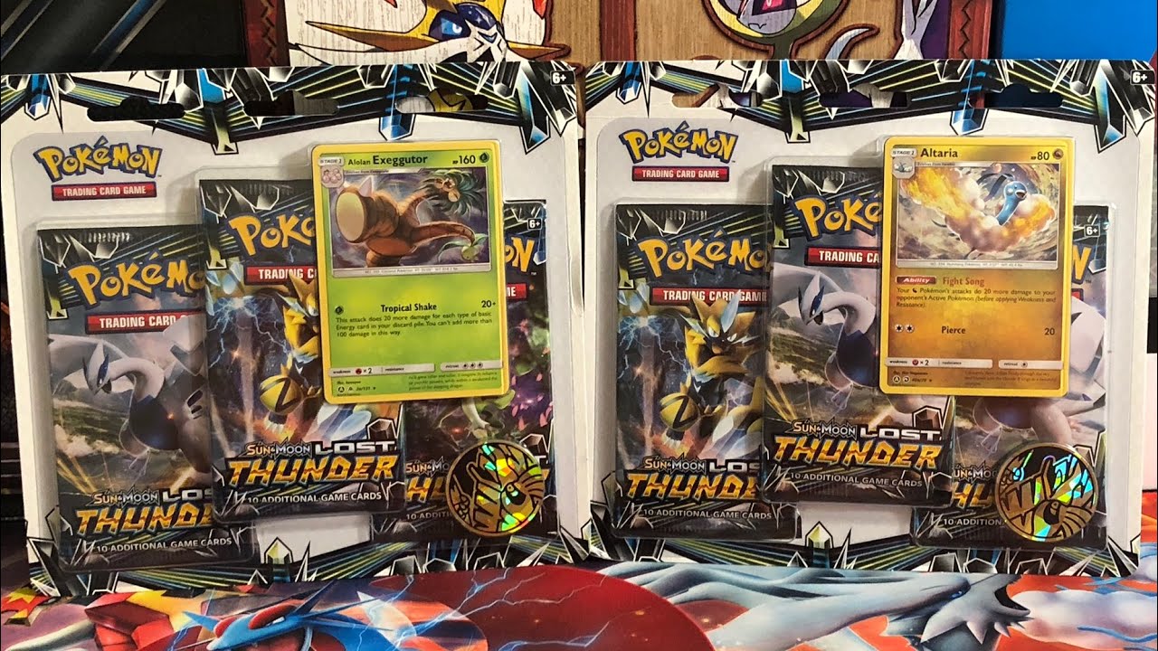 Lost Thunder 3 Pack Blister Opening!!! Altaria vs Alolan Exeggcutor