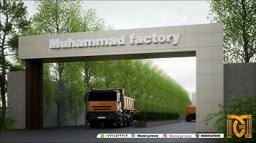 3D max and twinmotion animation design idea , factory office