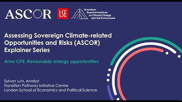 ASCOR Explainer Series - CF4. Renewable opportunities