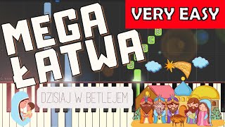 Miniatura de vídeo de "🎹 Dzisiaj w Betlejem - Piano Tutorial (MEGA ŁATWA wersja) 🎵 NUTY W OPISIE 🎼"