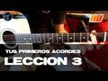 TUS PRIMEROS ACORDES Curso para principiantes LECCIÓN 3 (HD) Tutorial Guitarra - Christianvib