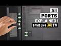 Samsung 4K Smart TV Back Ports Explained HDMI USB Optical Coaxial Etc 