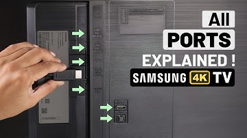 Samsung 4K Smart TV Back Ports Explained! [HDMI, USB, Optical, Coaxial etc]