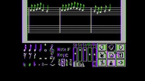 YANKEE DOODLE - Music Construction Set (Apple IIe) with Mockingboard - Real Hardware