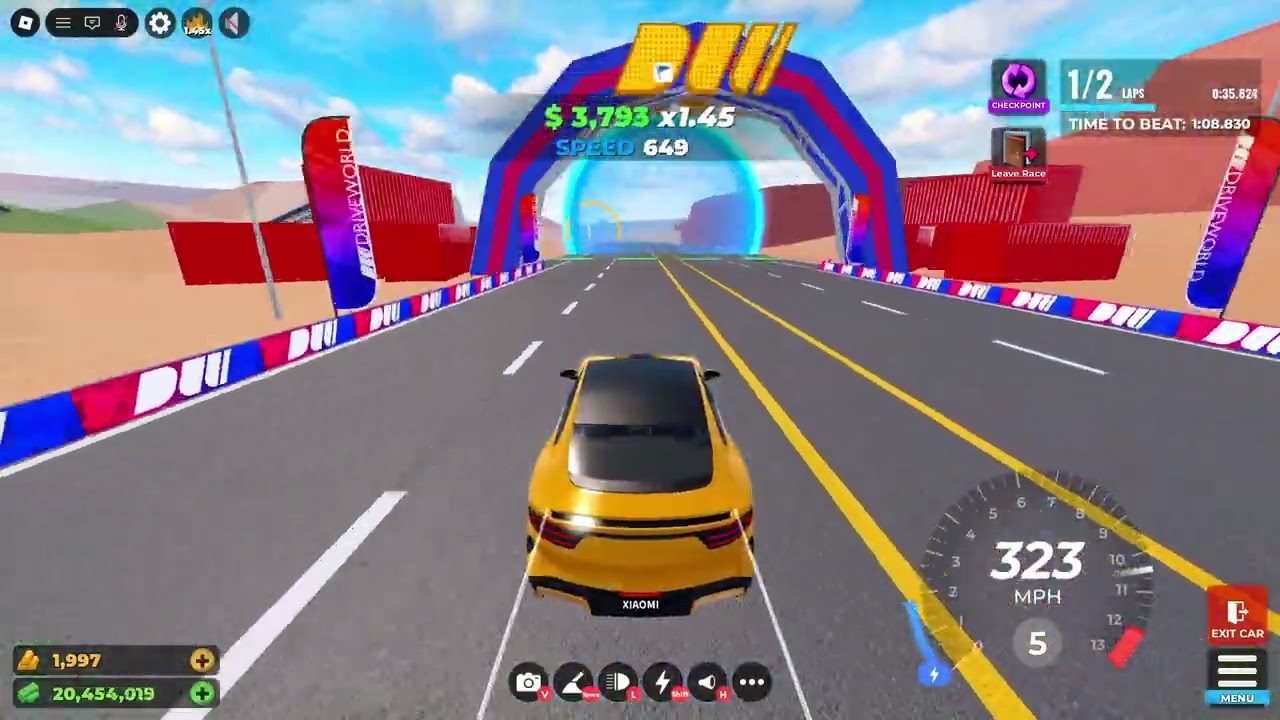 Drive World Roblox//Twin Biome Circuit 