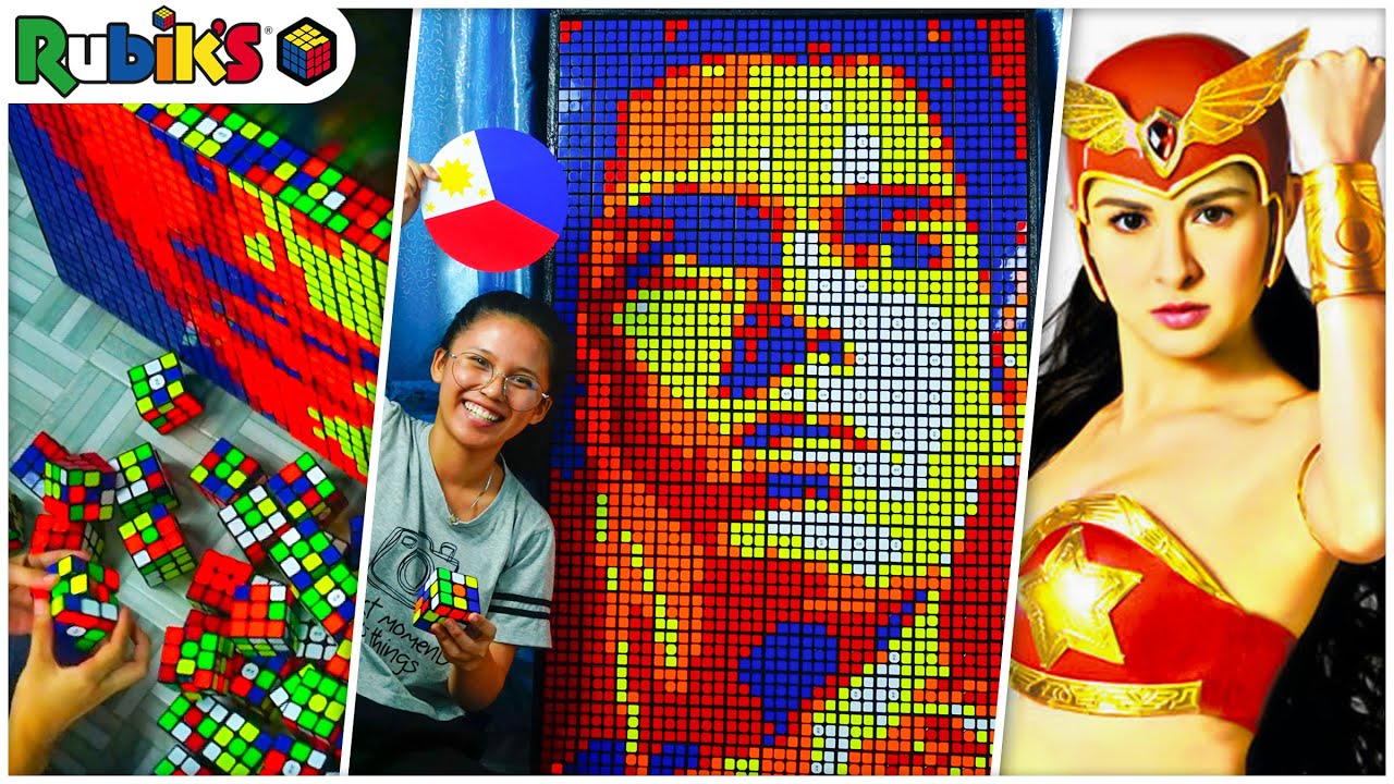 I MADE PORTRAITS OF SUPERHEROES WITH 273 RUBIK'S CUBES Creative