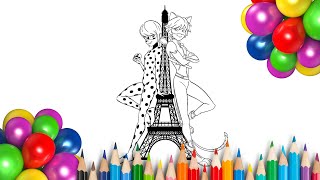 🌈Lady Bug and Super Cat. Unusual coloring screenshot 4