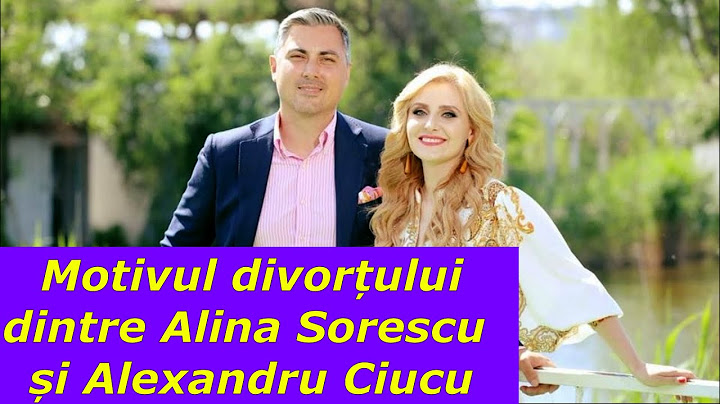 Motivul divorțului dintre Alina Sorescu și Alexandru Ciucu