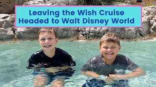 Disney Wish Disembarkation Day | Pixie Dust Upgraded to Club Level | Walt Disney World Vlog