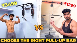 Doorway pull-up Bar Vs Multi station portable pull-up bar comparison.