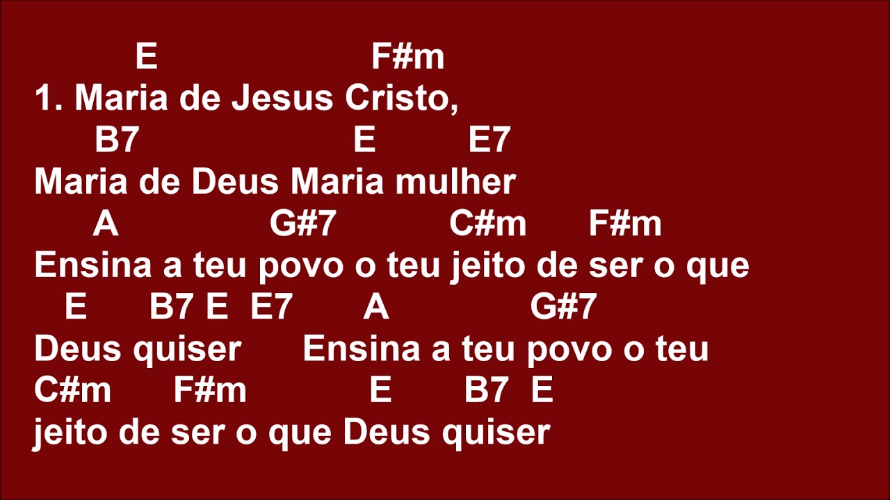 Ensina Teu Povo A Rezar Cifra - RETOEDU