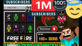 How to download Free fire skin for minecraft/How to get free fire skin in minecraft,#indiangamer screenshot 3