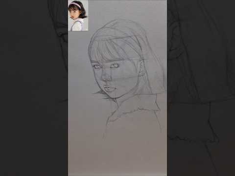 ✏️ A quick look at the portrait drawing process!