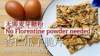 无需麦芽糖粉/No Florentine Powder Needed/杏仁瓜子脆片/Almond Crunchy