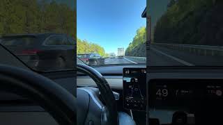 Thursday #automobile #shortsfeed #highway #tesla #roadtrip #model3 #fast #autopilot #iphone17promax