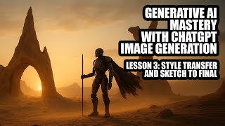 Generative AI Mastery with ChatGPT Image Generation: Lesson 3 Style Transfer and Sketch to Final Wealth