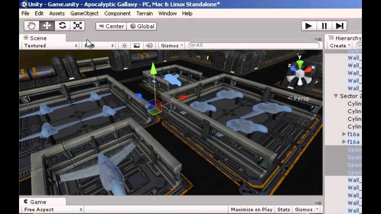 Unity3D FPS Game Apocalyptic Space - YouTube