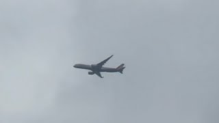 Asiana Airlines Airbus A350-941 (OZ222, HL8382) landing to JFK Airport over my house from ICN