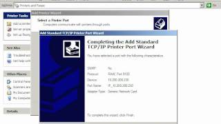 Installing Network Interface Print Device