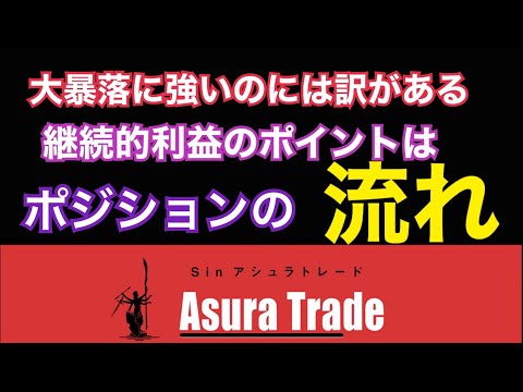 オプション取引で「利益を作り続ける」為に必要なのはポジションの流れ。大暴落時にヘッジポジションが溜まっている流れを作る。日経平均先物取引、日経225オプション取引、日経225先物取引、解説。投資初心者