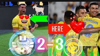 Cristiano Ronaldo Goal vs Al Akhdood | Al Akhdood vs Al-Nassr 2-3 Highlights🐐❤️#ronaldo #cr7 #messi