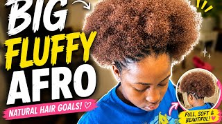How I Styled This Gorgeous Natural Afro from start to finish so beautiful 😻 💕
