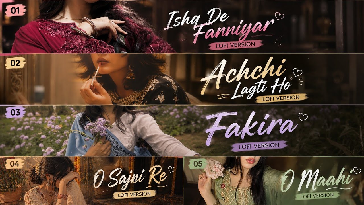 Ishq De Fanniyar, Achchi Lagti Ho, Fakira, O Maahi, O Sajni Re | Hindi Lofi Song | Part 1|