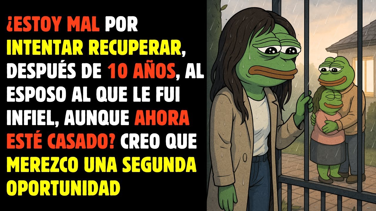 Quiero RECUPERAR a mi EX esposo al que le FUI INFIEL. ¿Esta MAL querer una 2DA OPORTUNIDAD?