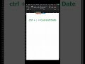 shortcut key for Current Date and Time in Excel #exceltricks #shortcutkeys #dataanalytics #excel