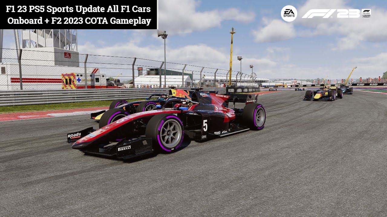 F1 23 PS5 Sports Update All F1 Cars Onboard + F2 2023 COTA Gameplay 