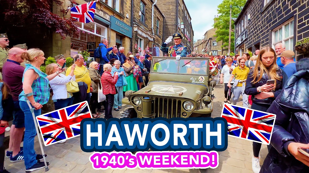 HAWORTH 1940's Weekend | Full tour of Haworth near Bradford West Yorkshire, England