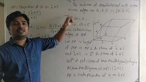 Vectors Lec46 : Volume Of Parallelopiped : Volume Of Tetrahedraon