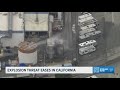 California officials say explosion threat from leaking tank has eased