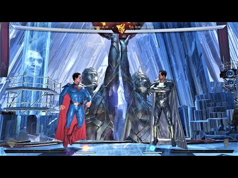 VERY HARD - Superman vs Black Adam - INJUSTICE 2 level handicap & competitive mode Match Crazy Play
