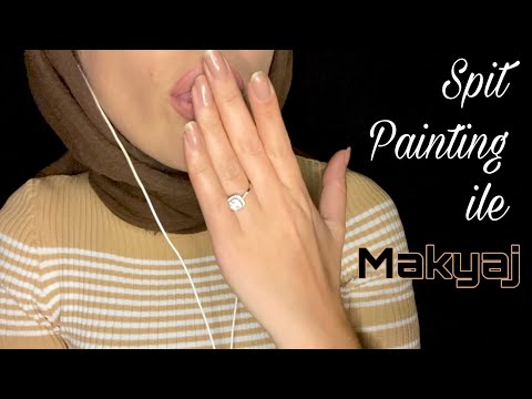 SPİT PAİNTİNG İLE MAKYAJINI YAPIYORUM 💄 (%99 uyku)