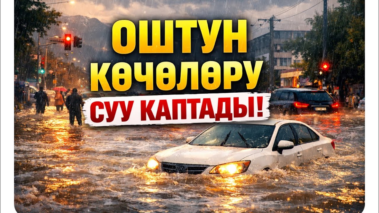 Улицы Оша затопило ❗️БОЖЕ МОЙ
