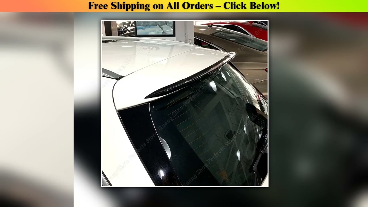 For Mercedes Benz C-Class Wagon S205 Hatchback 2015-2020 Rear Trunk Roof Lip Spoiler Wing Splitter