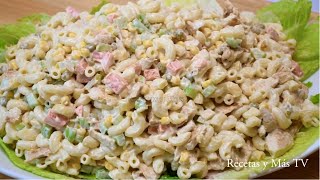 Ensalada de Coditos con Pollo Riquisíma y Fácil Ensalada de Coditos con Pollo Riquisíma y Fácil
