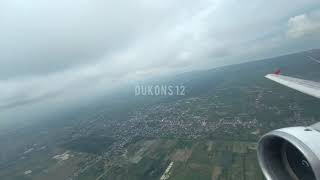 Suasana diatas Pesawat || Kualanamu medan to Jakarta Soekarno || Suasana Diatas awan ||