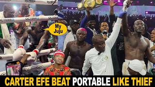 Carter Efe Beat Portable Like Thief In Boxing Match As Juju Fail