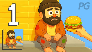Hungry Street Guy - Gameplay Walkthrough [Android, iOS Game]